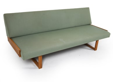 ATTR. HANS WEGNER DANISH METAL & OAK DAYBED C. 60S