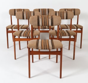 (6) THORSO DANISH TEAK DINING CHAIRS C. 1960S