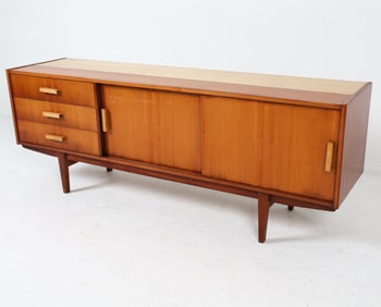 MID-CENTURY POLISH MAHOGANY SIDEBOARD C. 1960S