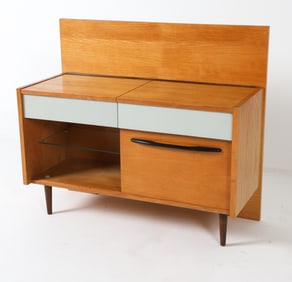 MOJMIR POZAR CZECH OAK CABINET C. 1960S