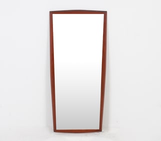 MID-CENTURY DANISH TEAK WALL MIRROR C. 1960S