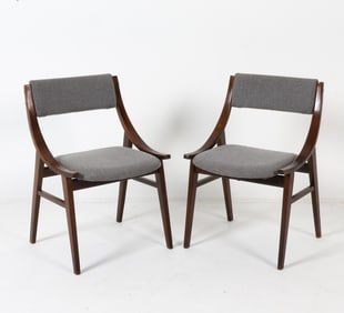 PAIR FAMEG MODEL A-5942 JUMPER CHAIRS C. 1960S