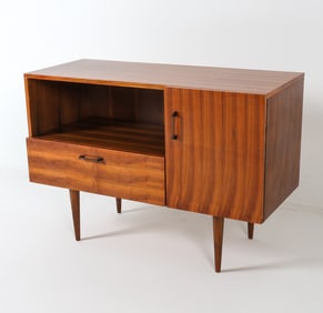MID-CENTURY POLISH MAHOGANY CABINET C. 1960S