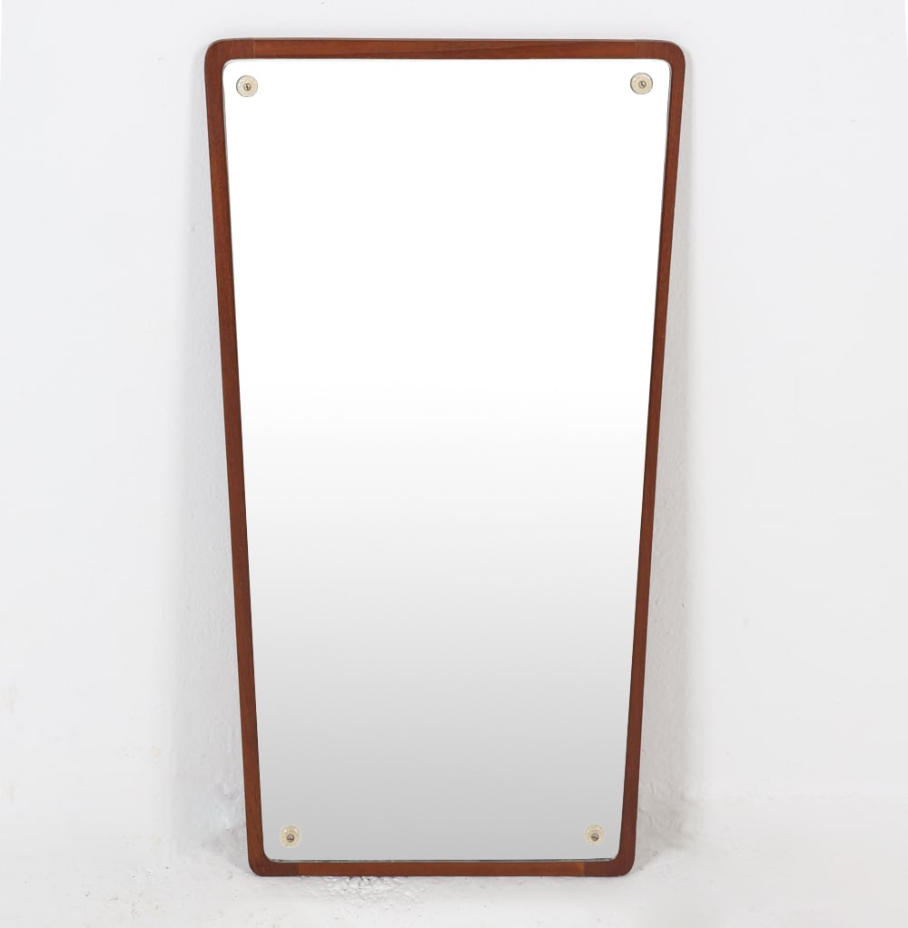 MID-CENTURY DANISH TEAK WALL MIRROR C. 1960S (1 of 5)