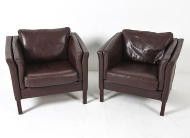 PAIR OF MOGENSEN STYLE DANISH LOUNGE CHAIRS