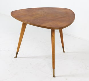 DANISH WALNUT ATOMIC SIDE TABLE C. 1970S