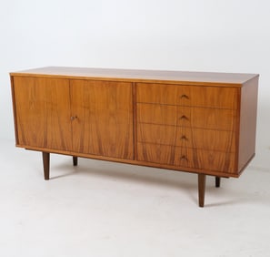 MID-CENTURY POLISH WALNUT SIDEBOARD