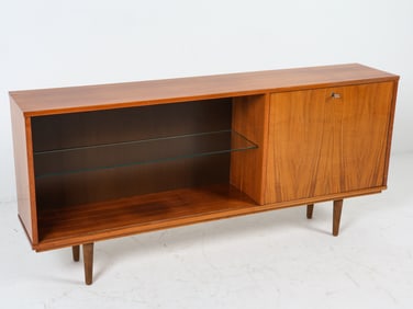 POLISH WALNUT SIDEBOARD CABINET C. 1970S