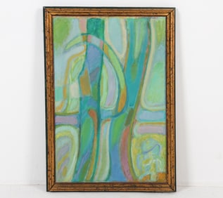 20TH CENTURY DANISH ABSTRACT O/C PAINTING