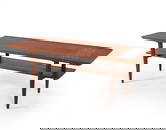 DANISH TEAK & TILE COFFEE TABLE C. 1960S