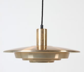 DANISH ALUMINUM PENDANT LIGHT C. 1960S