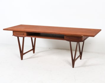 E. W. BACH DANISH TEAK COFFEE TABLE C. 1960S