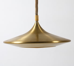 EJNAR B. MIELBY FOR LYFA KULI BRASS PENDANT LIGHT