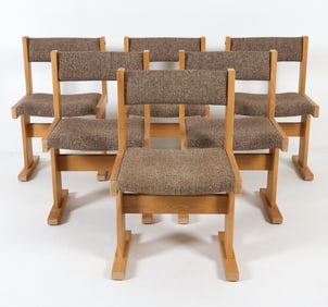 GANGSO MOBLER DANISH OAK DINING CHAIRS