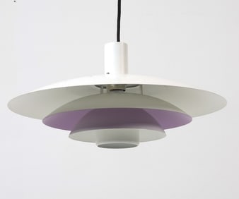 FORM-LIGHT DANISH SAUCER PENDANT LIGHT C. 1970S