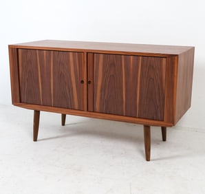 BRUNO HANSEN DANISH ROSEWOOD TAMBOUR CABINET