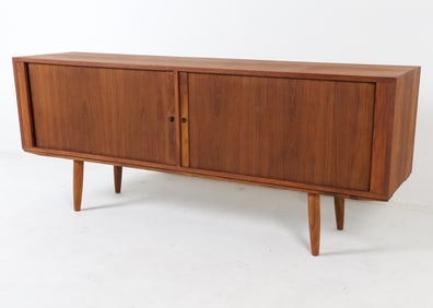 BRUNO HANSEN DANISH TEAK TAMBOUR SIDEBOARD