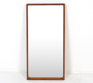 AARHUS DANISH TEAK WALL MIRROR C. 1960S