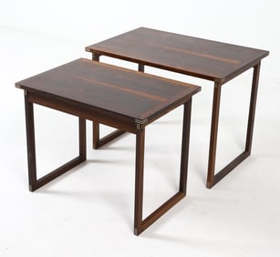 ERLING TORVITS ROSEWOOD NESTING TABLES C. 1960S