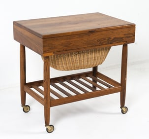 DANISH ROSEWOOD SEWING TABLE
