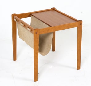 BRDR FURBO DANISH TEAK MAGAZINE RACK C. 1960S