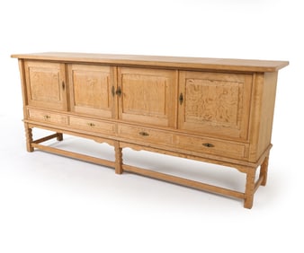 KJAERNULF STYLE DANISH OAK SIDEBOARD C. 1970S