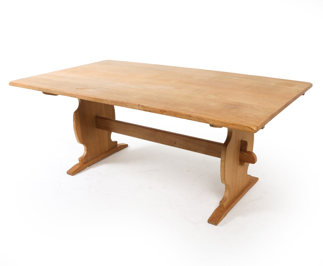HENNING KJAERNULF OAK EXTENDING DINING TABLE (1 of 20)