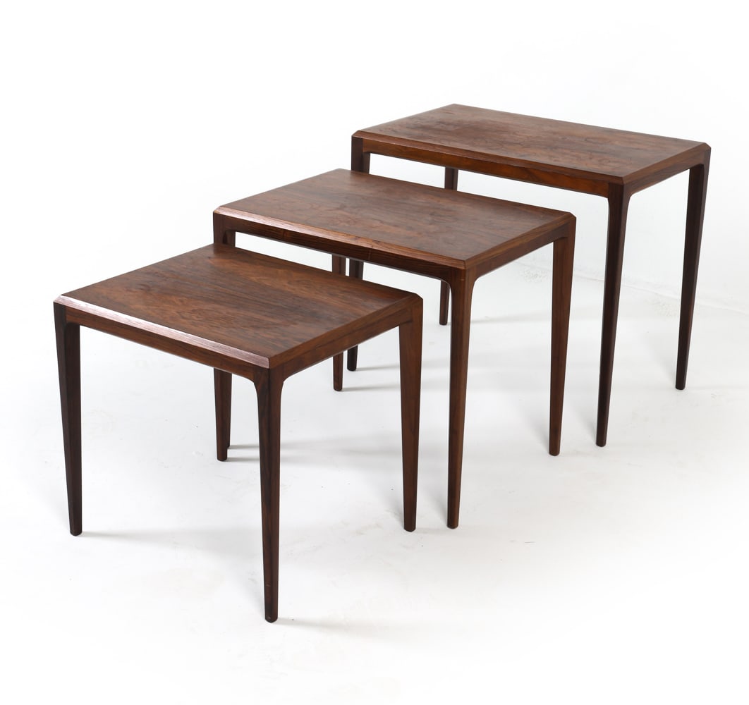 JOHANNES ANDERSEN DANISH ROSEWOOD NESTING TABLES (1 of 13)