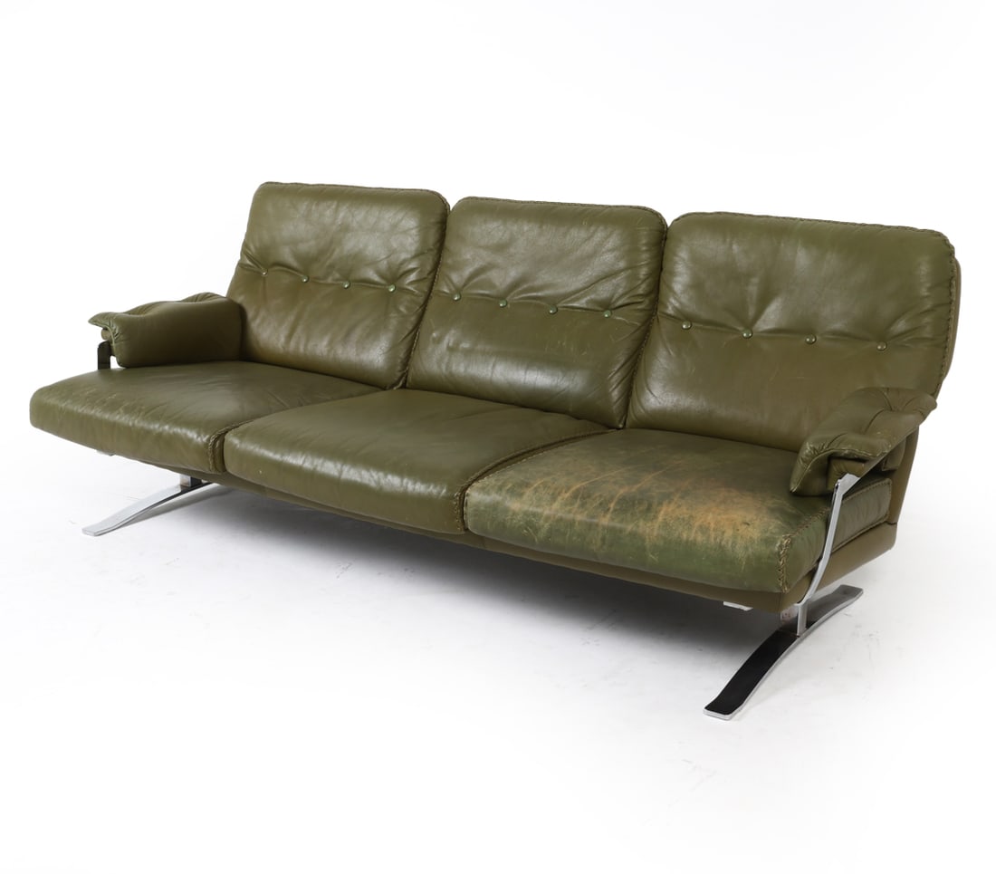 ATTR. ARNE NORELL DANISH LEATHER SOFA C. 1970S (1 of 19)