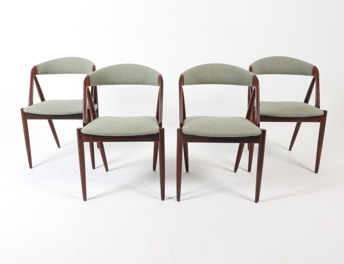 (4) KAI KRISTIANSEN MOD. 31 ROSEWOOD DINING CHAIRS (1 of 13)