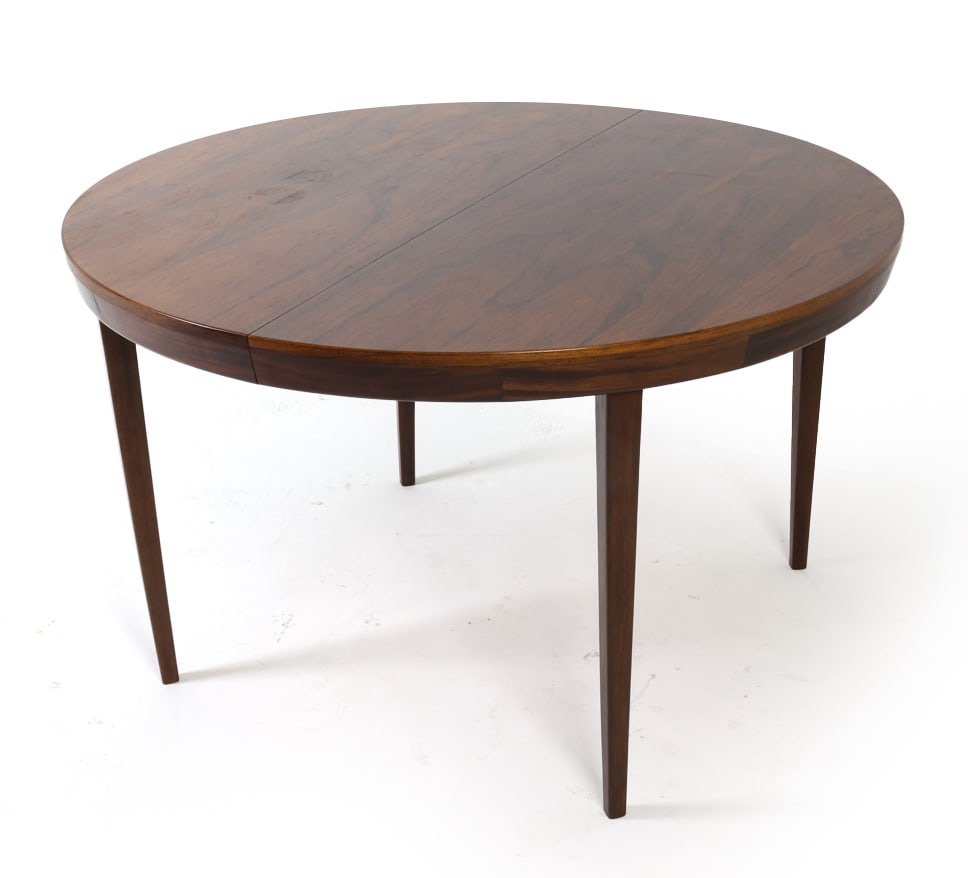 DANISH ROSEWOOD EXTENDING DINING TABLE C. 1960S (1 of 18)