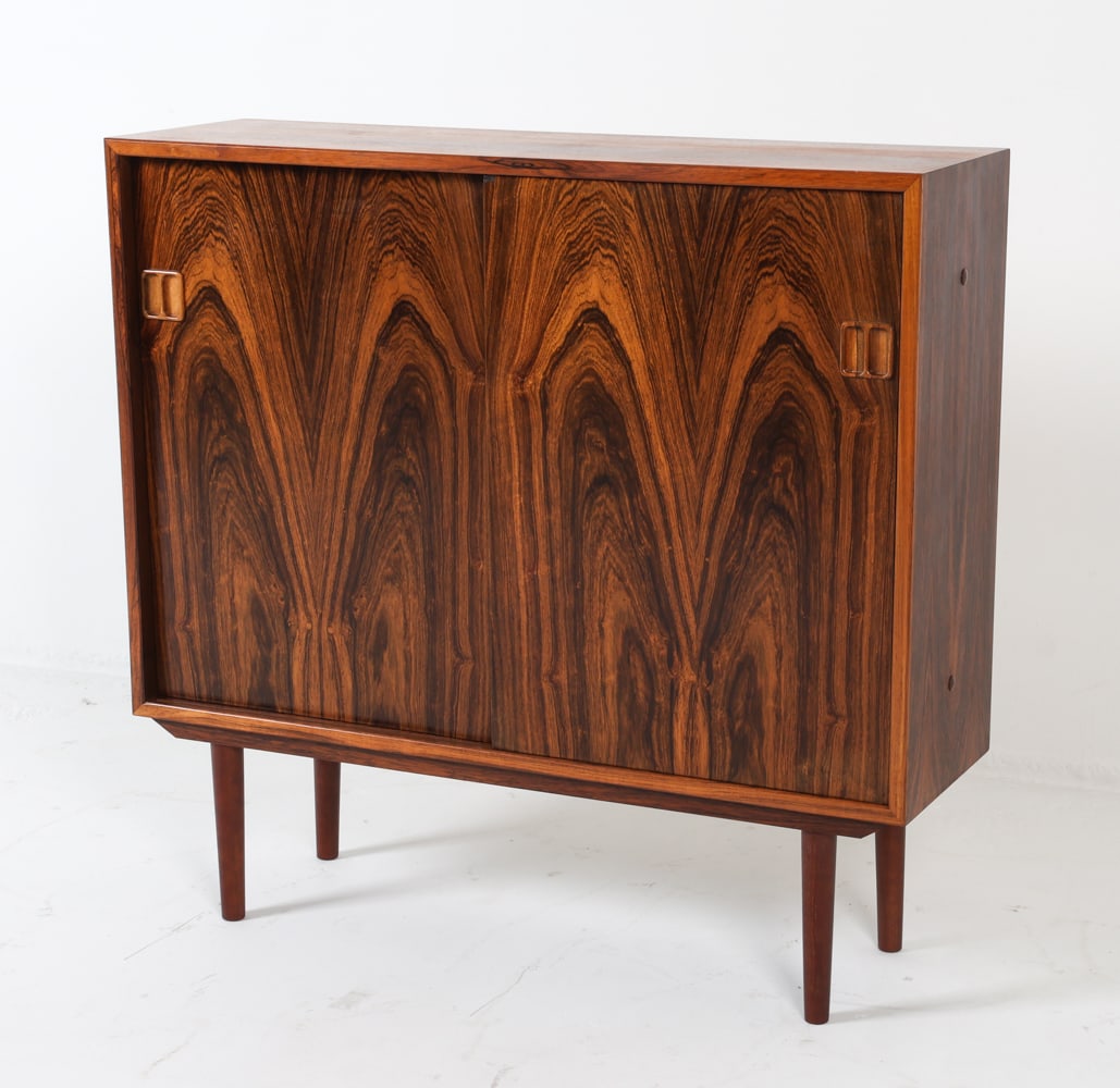 HORSENS DANISH ROSEWOOD BOOKCASE CABINET C. 1960S (1 of 18)