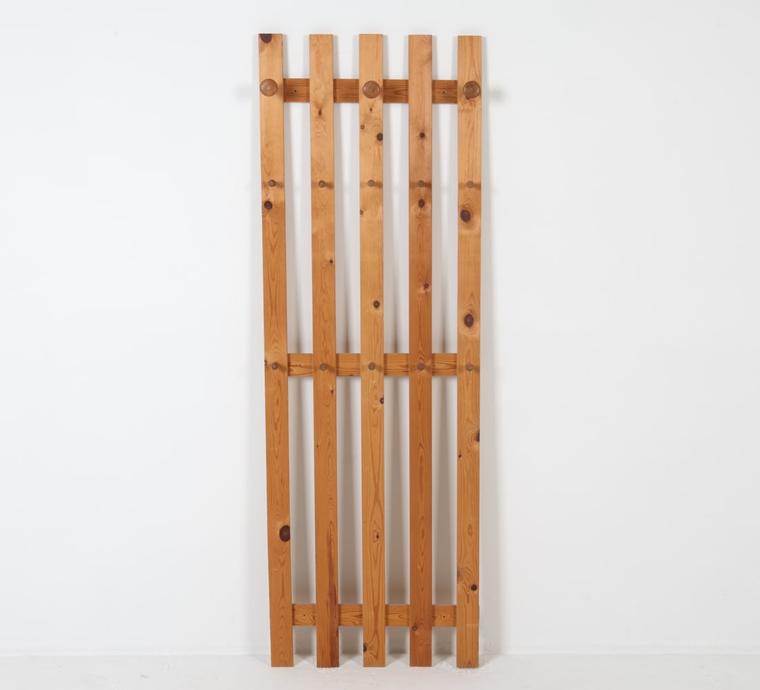 SWEDISH PINE COAT RACK C. 1970S (1 of 9)