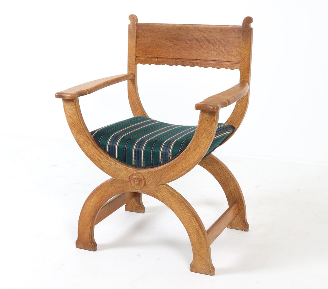 HENNING KJAERNULF KURUL OAK ARMCHAIR C. 1970S (1 of 16)