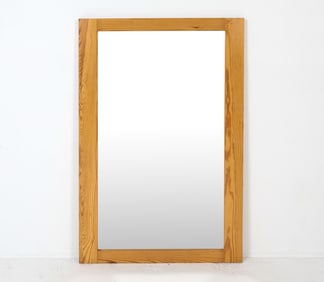SWEDISH PINE WALL MIRROR C. 1960S