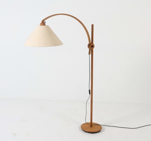 MID-CENTURY SWEDISH TEAK FLOOR LAMP C. 1970S