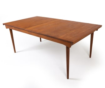 FINN JUHL FRANCE & SON DANISH TEAK EXTENDING TABLE