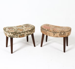 (2) MADSEN & SCHUBELL STYLE DANISH FOOTSTOOLS