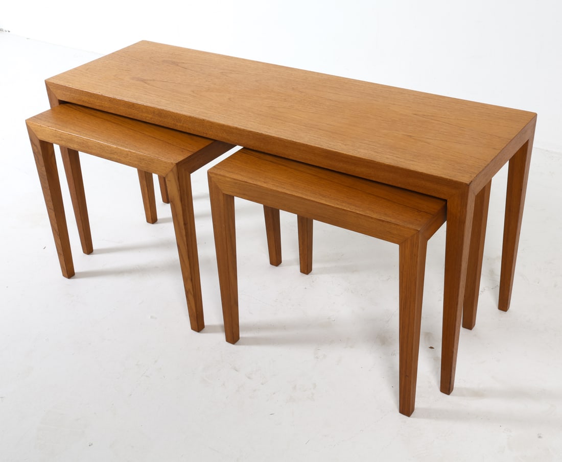 SEREVIN HANSEN HASLEV DANISH TEAK NESTING TABLES (1 of 15)