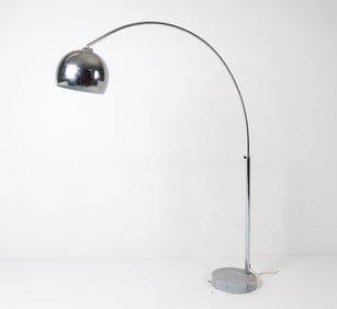 CONTEMPORARY MARBLE BASE ARC LAMP