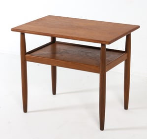 GRETE JALK STYLE DANISH TEAK SIDE TABLE C. 1960S