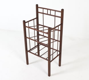 FRITS HENNINGSEN STYLE BEECH MAGAZINE RACK