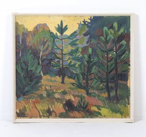 PETER KRUSE (DANISH, 20TH C.) LANDSCAPE O/C