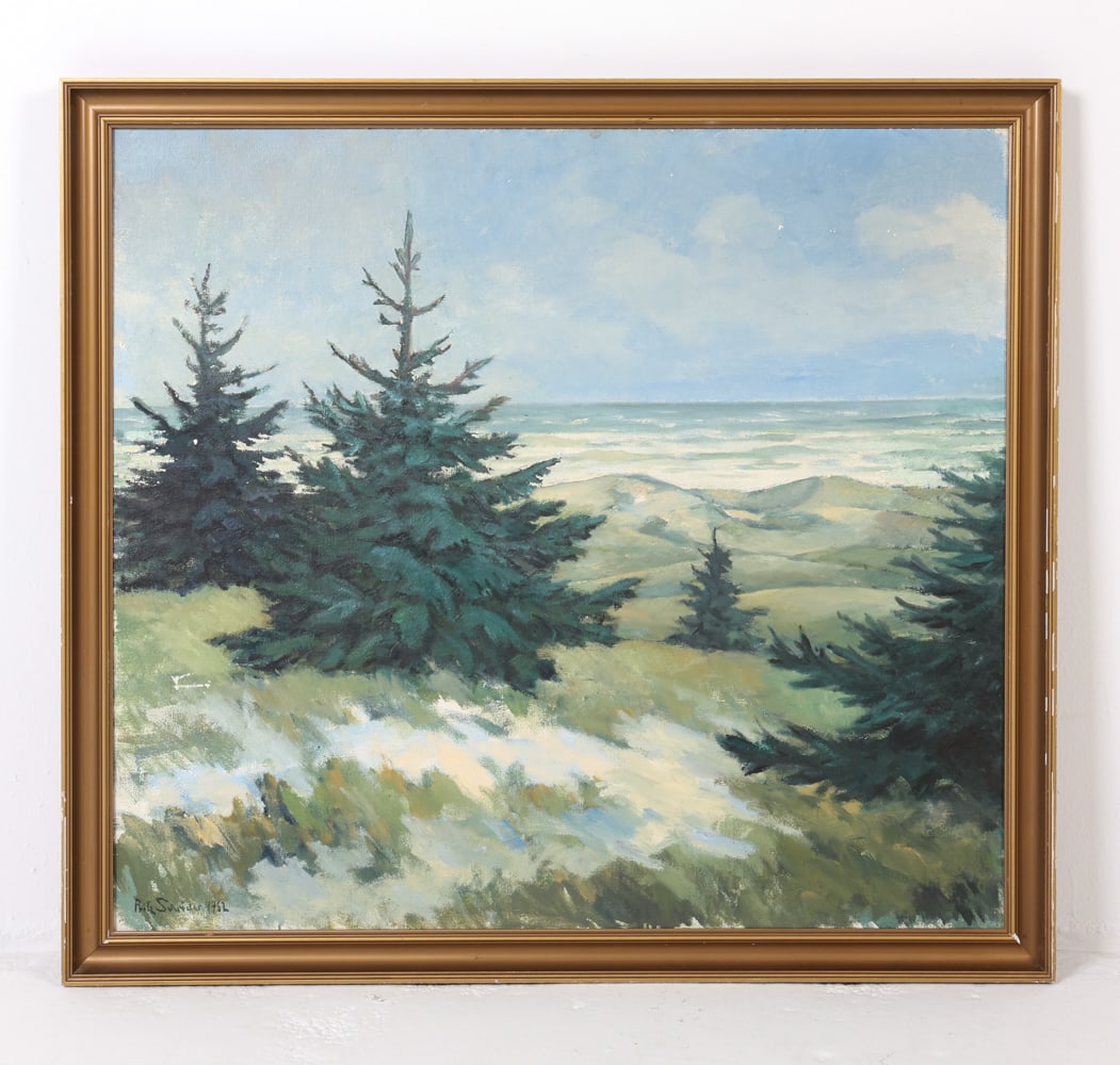 PETER KRUSE (DANISH, 20TH C.) LANDSCAPE O/C (1 of 11)