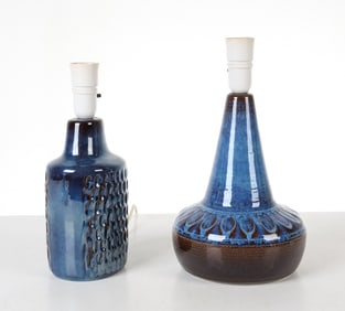 EINAR JOHANSEN SOHOLM DANISH CERAMIC TABLE LAMPS