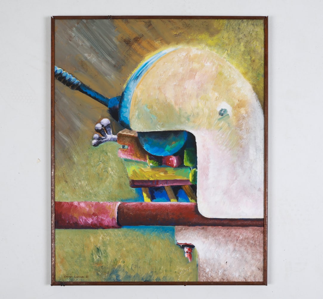 LARSEN (DENMARK 20TH C) O/C ABSTRACT (1 of 10)