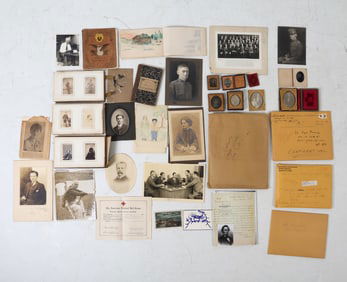 ANTIQUE PHOTO & EPHEMERA GROUP INCL. CIVIL WAR
