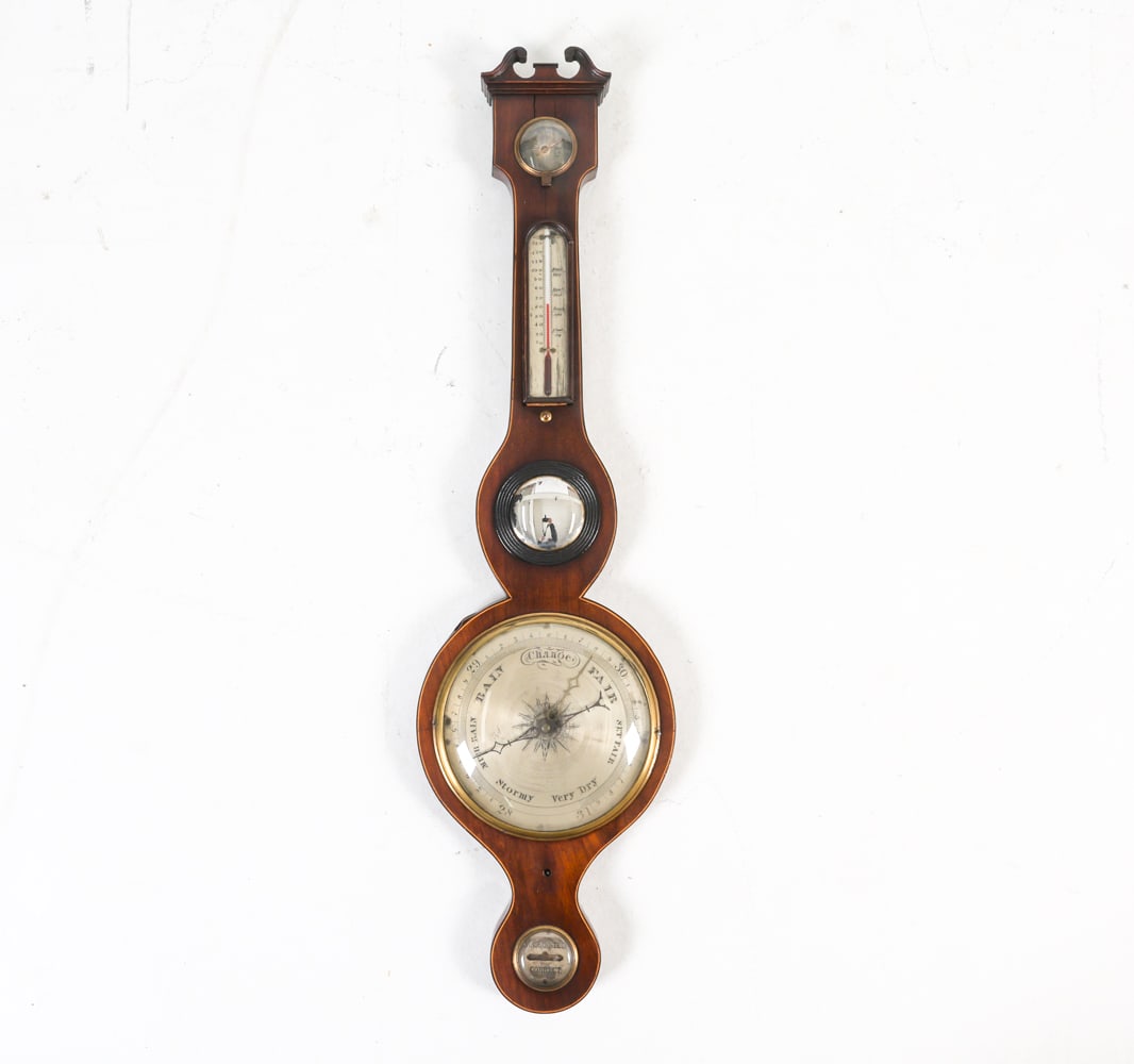 ANTIQUE MAHOGANY BAROMETER EARLY 20TH C. (1 of 14)