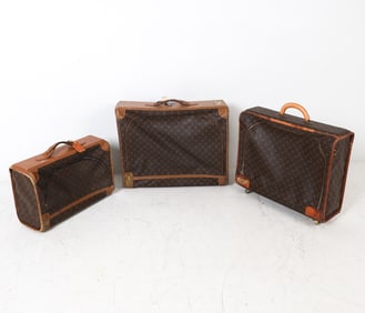 VINTAGE LOUIS VUITTON MONOGRAM LUGGAGE GROUPING