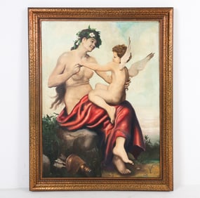 FRANK SAPP O/C ALLEGORICAL PAINTING